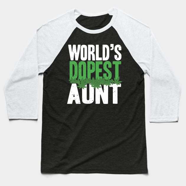 World's dopest Aunt gift for Auntie Baseball T-Shirt by Shirtttee